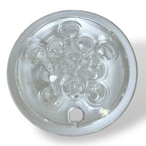 Vintage Glass Floral Frog Clear 3.5" for Flower Arranging 11 Hole Sections